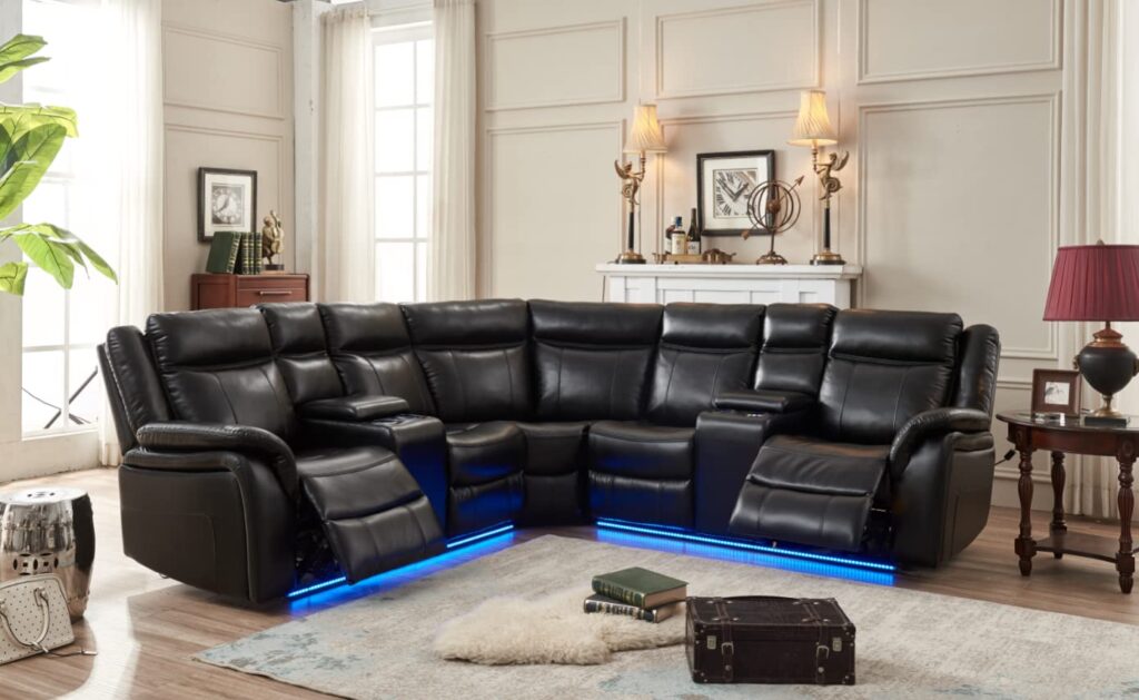ultimate leather sectional sofa